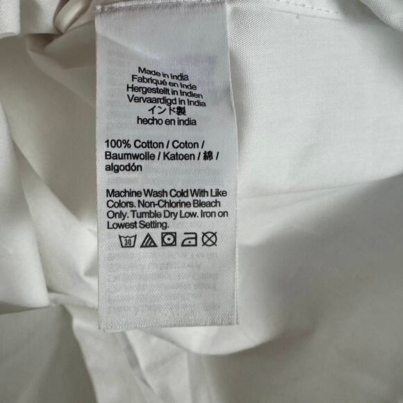 J.Crew Etienne Maura Oversized Fit Shirt WMN PL White BZ990 Button Up Relaxed LS - Picture 9 of 10